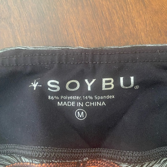 Soybu Women's Leggings in Gray and Pink - Picture 2 of 2